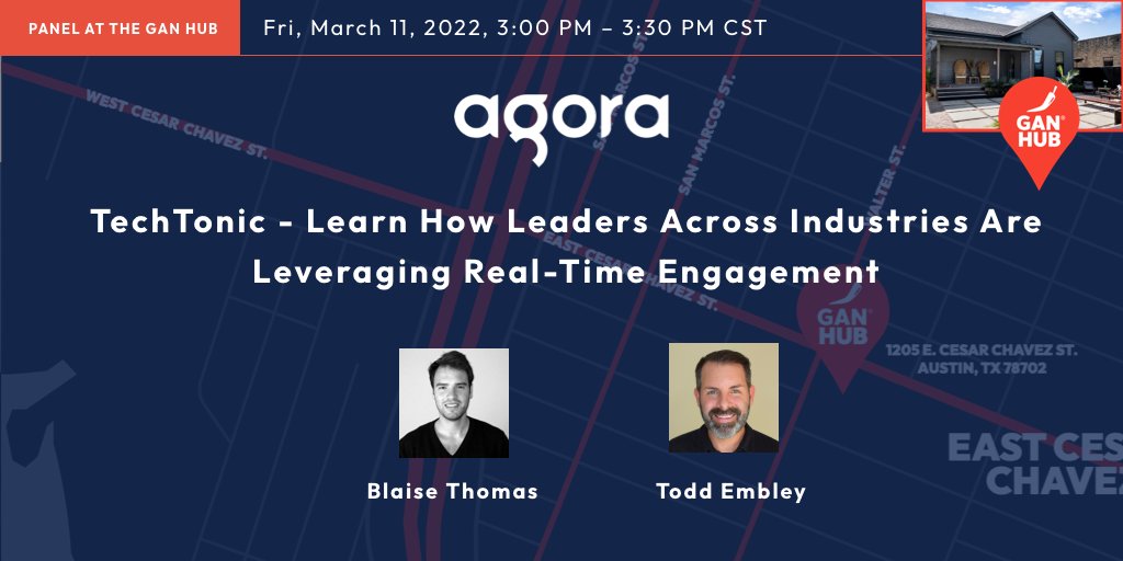 #sxsw Register for <a href="/AgoraIO/">Agora</a> panel: TechTonic. Watch, listen and engage with innovators and thought leaders that break the status quo, make human-to-human connections, and shake things up seismically. 
Register: bit.ly/3ImpL7z