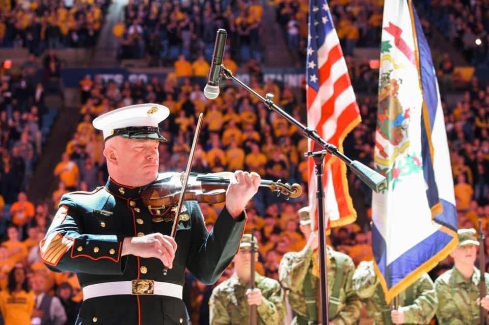 Excited to return to the WVU Coliseum on Saturday at 2:00 to play the National Anthem prior to the WV v TX game <a href="/WVUhoops/">WVU Men's Basketball</a> <a href="/WVUSports/">WVU Sports</a>