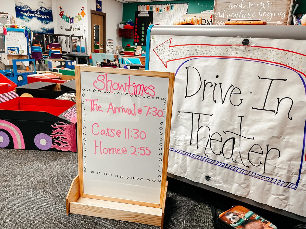 BCEWheeler's tweet photo. It’s our annual Pre-K Drive-In! Our kids safely drove, flew, and floated their way to school this morning. @BearCreekElem @BCESVillarreal @Martin_prek @MsMaryKateAdams @EarlyGcisd https://t.co/3Vny5sGmIV