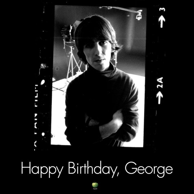 Happy Heavenly Birthday, George Harrison! We hope you re having a good time up there in paradise with Krishna 