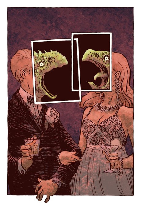 A bit of Ralph Steadman came out in this one. 