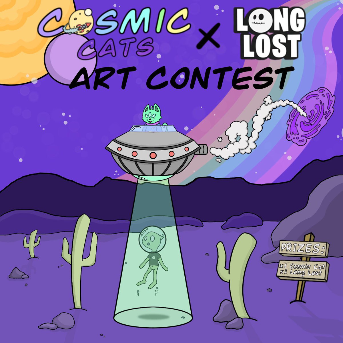 CosmicCats_'s tweet photo. ✨MEOW✨

Our live stream is today at 5PM EST on Twitch! We will discuss the future of Cosmic Cats and giveaway TONS of prizes! 

Prize list:
1 @LongLostNFT
1 Ledger 
1 Cosmic Cat
10 @FelineFiendz WL
1 @fishyfamNFT 
5 Holy pets WL 
1 @ChubbyKaijuDAO 
AND MORE… 🚀 https://t.co/Ld6OJDgHyc