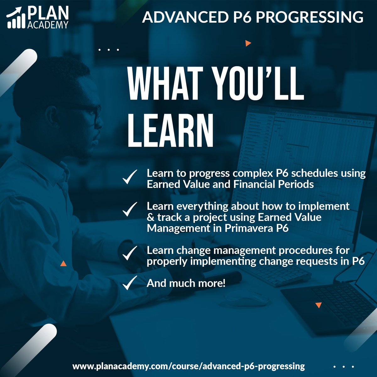 PlanAcademy's tweet image. We are launching our NEW Advanced P6 #Progressing online on-demand course on Monday! We want to make sure you are ready for the most complex scheduling tasks!
Find out more here: bit.ly/3hf9Lsc
#construction #PrimaveraP6 #ProjectManagement #ProjectControls