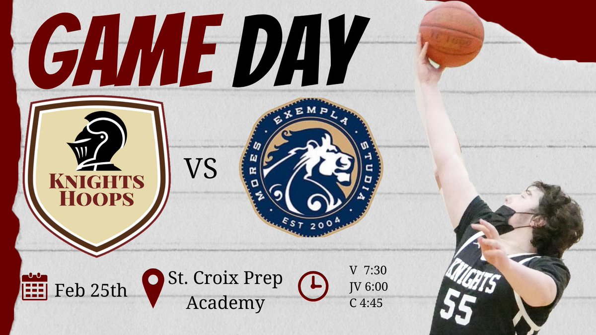 Your favorite program is at it again today! We travel out to Stillwater to take on St. Croix Prep. Come support your Knights against the Lions of <a href="/scpaactivities/">SCPA Activities</a>!

If you can't get us live, check out the NFHS feed here:
nfhsnetwork.com/schools/st-cro…