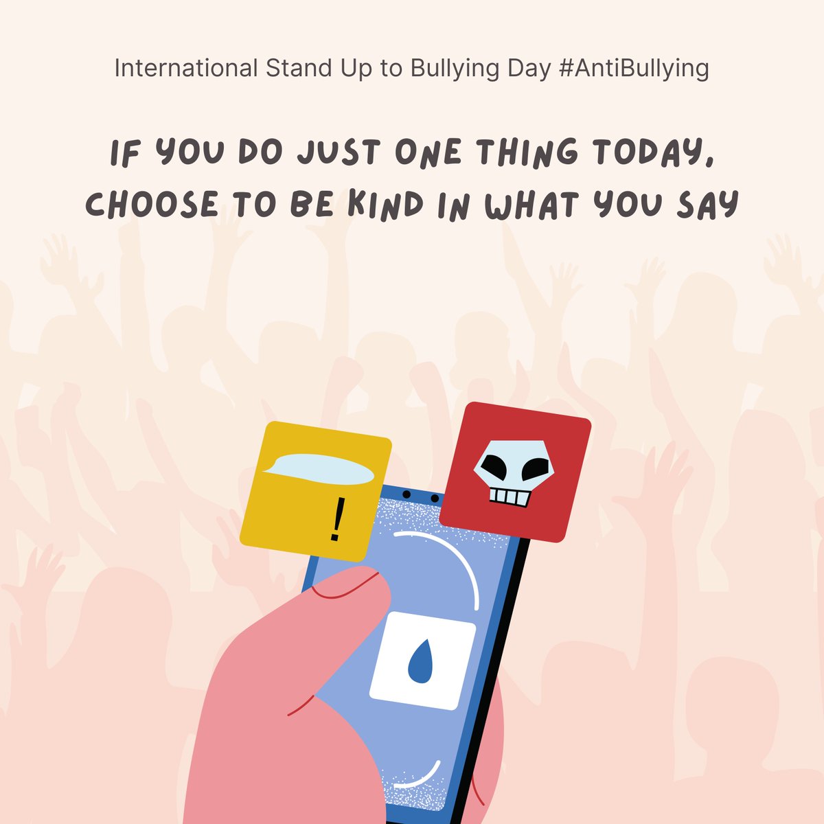 TheGrrrlClub's tweet photo. Every day, 1 out of every 5 students report being bullied. As bullied kids grow into adults, it can have long-term negative effects on those who experience and witness it.

Choose kindness.
Choose respect.

#StandUp to Bullying Day #PinkShirtDay https://t.co/wrTPZxCUmA