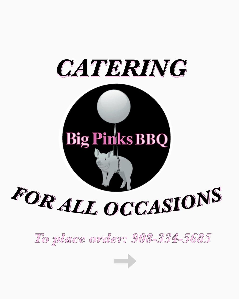BigPinksBBQ's tweet photo. Big Pinks caters for all occasions, we do it all! Our catering packages can be customized to suit all events and occasions. 

Warm weather is coming and our smokers fill up, call place order!
📞 908-334-5685 

#bigpinksbbq #uglytruckgreatbbq #catering #newjersey #smallbusiness https://t.co/Kjnnu97aPq