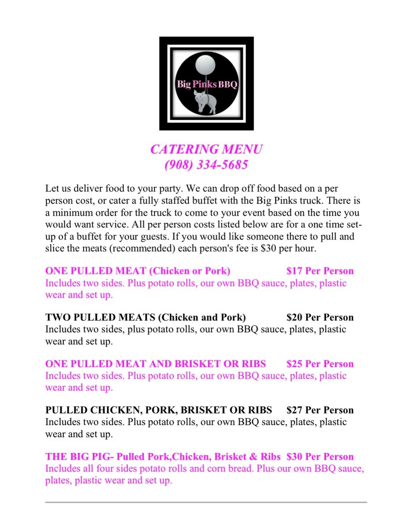Big pinks bbq top