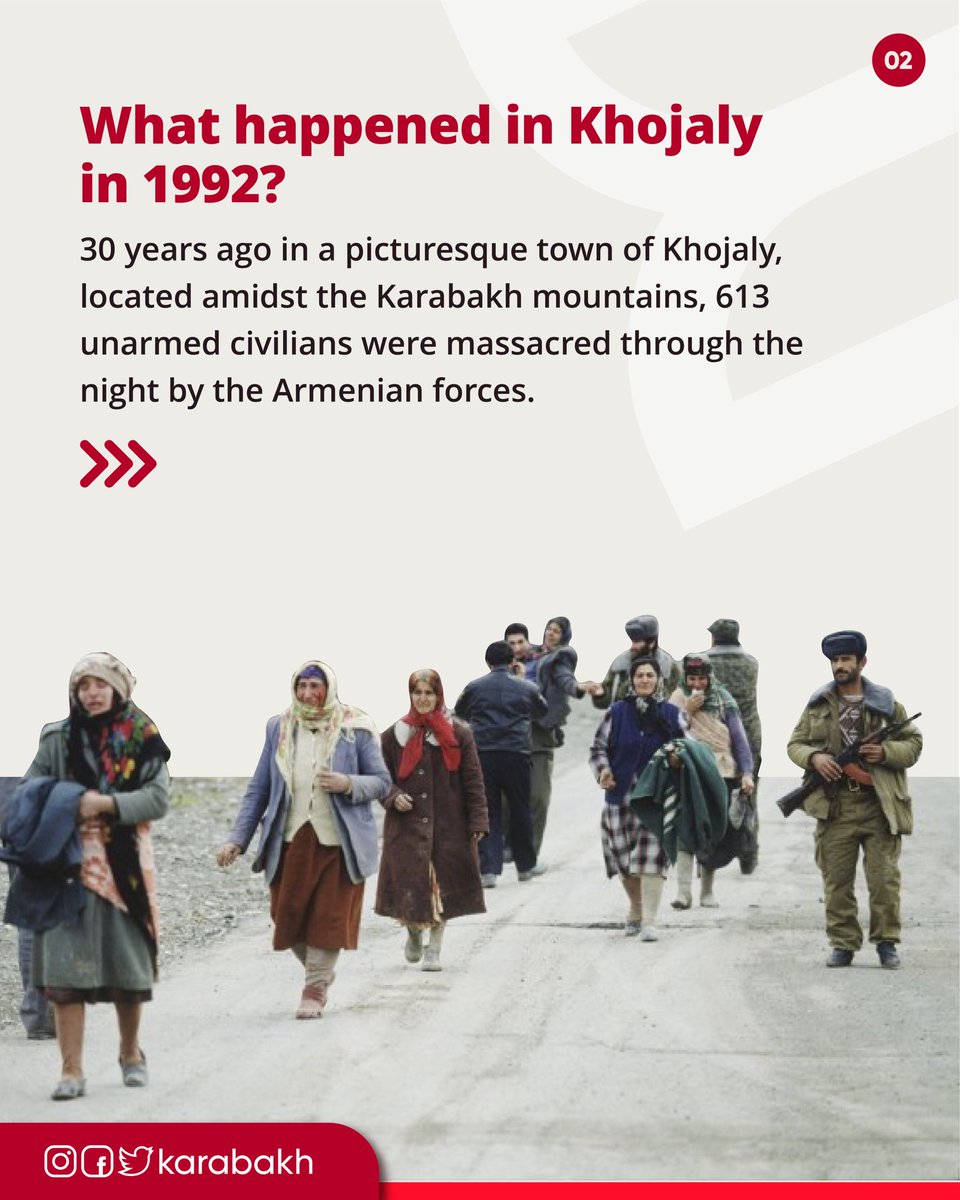 QarabaghAZE's tweet photo. #Khojaly: tragedy of one night. 
30 years since Khojaly massacre. We remember. #JusticeforKhojaly https://t.co/7Wq0re9IYL