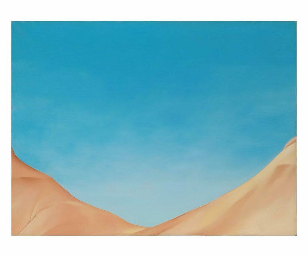 okeeffemuseum's tweet photo. “We really haven’t found enough dreams. We haven’t dreamed enough.”—Georgia O’Keeffe

Dream BIG! Happy Friday 💙

Georgia O'Keeffe. Red Hills and Sky, 1945. Oil on canvas, 30 x 40 inches. Gift from the Estate of Mrs. Eugene McDermott. © Georgia O'Keeffe Museum. [2019.15]

#OK… https://t.co/TEpWJVUVc4