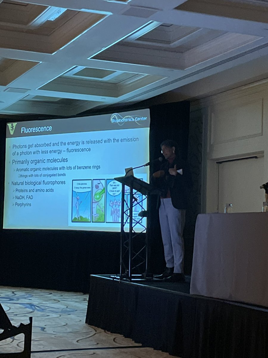 VU_Biophotonics's tweet photo. Our own Dr. Anita Mahadevan-Jansen is at @ParaNIRAF presenting on the basics of tissue optics #SPF2022 https://t.co/tuK7ySKMR4