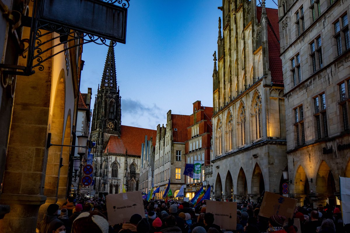 Wichtige Demo heute in #Münster - #Ukraine. #WeStandWithUkraine