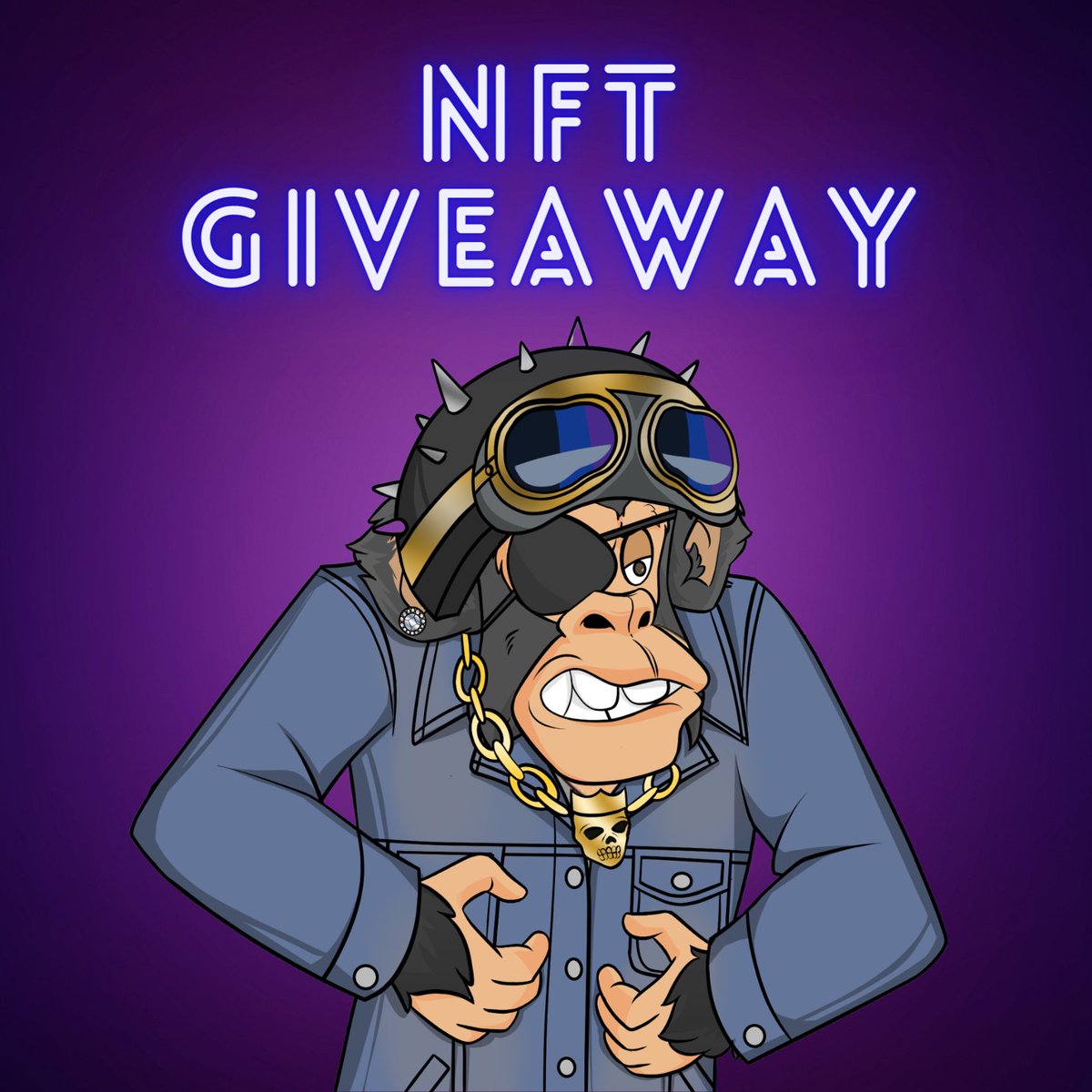 🚨 #NFT GIVEAWAY! 🚨 

Come join this early project! 👊

🎁 1X Ape Hanger Biker NFT 🦍

🎁 5X VIPs 🎉

✅ To Enter:

🎯 Follow <a href="/ApeHangerElvis/">Ape Hanger Bikers</a> 

🎯 Like/RT/Tag Friends

🎯 Join Discord: discord.gg/nB7vRfKs

Winners announced in Discord

⏰ 24H

#NFTCollection #NFTGiveaway