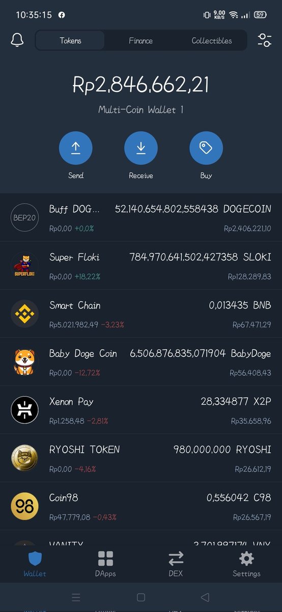 Batz0707's tweet photo. @buffdogecoin Never sell..from first time https://t.co/dAbJn1SKSa