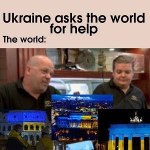 TousGenre's tweet photo. La réaction du monde face à l' #invasionUkraine ( #Memes #memesdaily #humor #UkraineRussia ) https://t.co/e1lENXiUwC