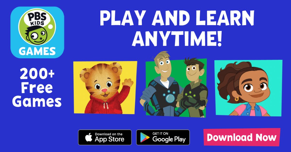 New App Offers Free Access to PBS KIDS Games Anytime, Anywhere