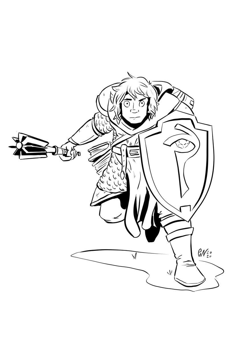 PatNietupski's tweet photo. Hello, humans!  I'm opening up commissions.  Great for D&amp;D characters, or your fave lotr peeps. https://t.co/vYRPPTOGys
