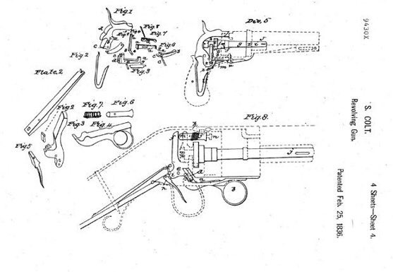 EricStreetman's tweet photo. #OnThisDay in 1836 #HartfordCT’s #SamuelColt received a patent for his first revolving chamber percussion pistol, revolutionizing the #American [#OldWest] settlements, west of the #MississippiRiver. #revolver #wheelgun #1A #2A #PT2A #GunControlMeansUsingBothHands
#PistolPatentDay https://t.co/qoWyirb1kY