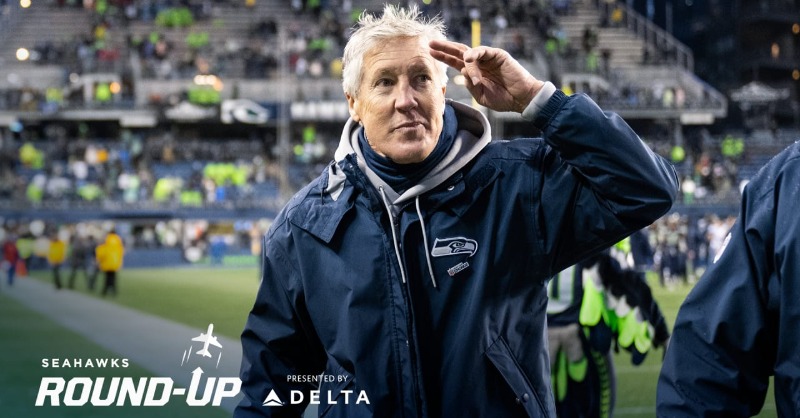 Seahawks's tweet photo. "Everybody has something to say, something to share, and if you give people an opportunity you can see what makes them unique and special."

@PeteCarroll and his company, @AmplifyVoicesio, were featured on @Flipgrid's live event to discuss self-empowerment.

#GoHawks x @Delta