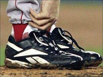 Baseball In Pics on X: Curt Schilling's bloody sock in Game 6 of the 2004  ALCS.  / X