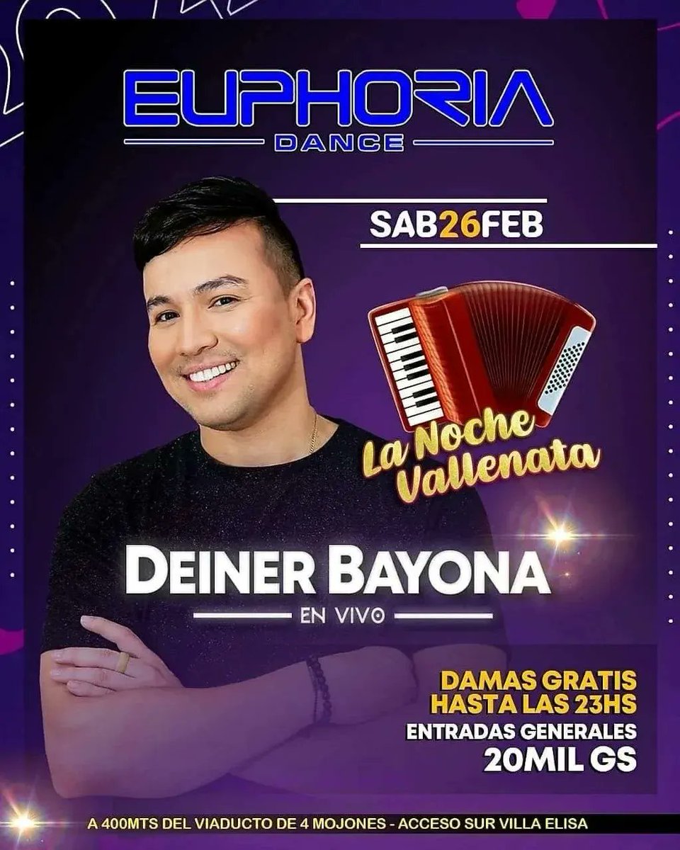 LaGruperaPy's tweet photo. Euphoria la noche Vallenata https://t.co/kUAn2zxwjz