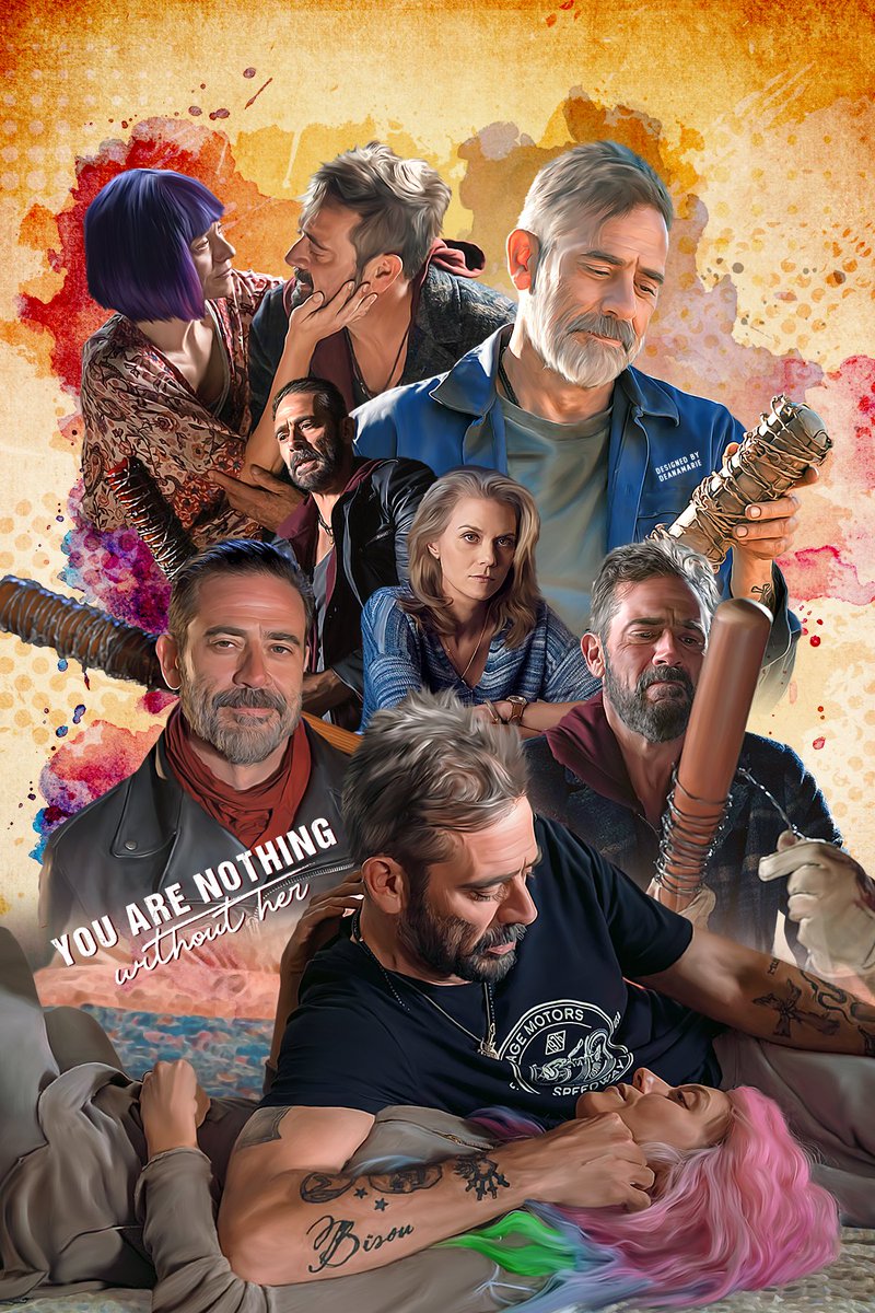 DeanaXburke's tweet photo. Since we are getting no Negan this week, here is a poster I have been working on that was a throwback to "Here's Negan" -- it's some digital painting and photoshop. Hope y'all like it #TheWalkingDead #TWD   @JDMorgan @HilarieBurton @WalkingDead_AMC @TheWalkingDead @angelakang https://t.co/euPWeGieTL