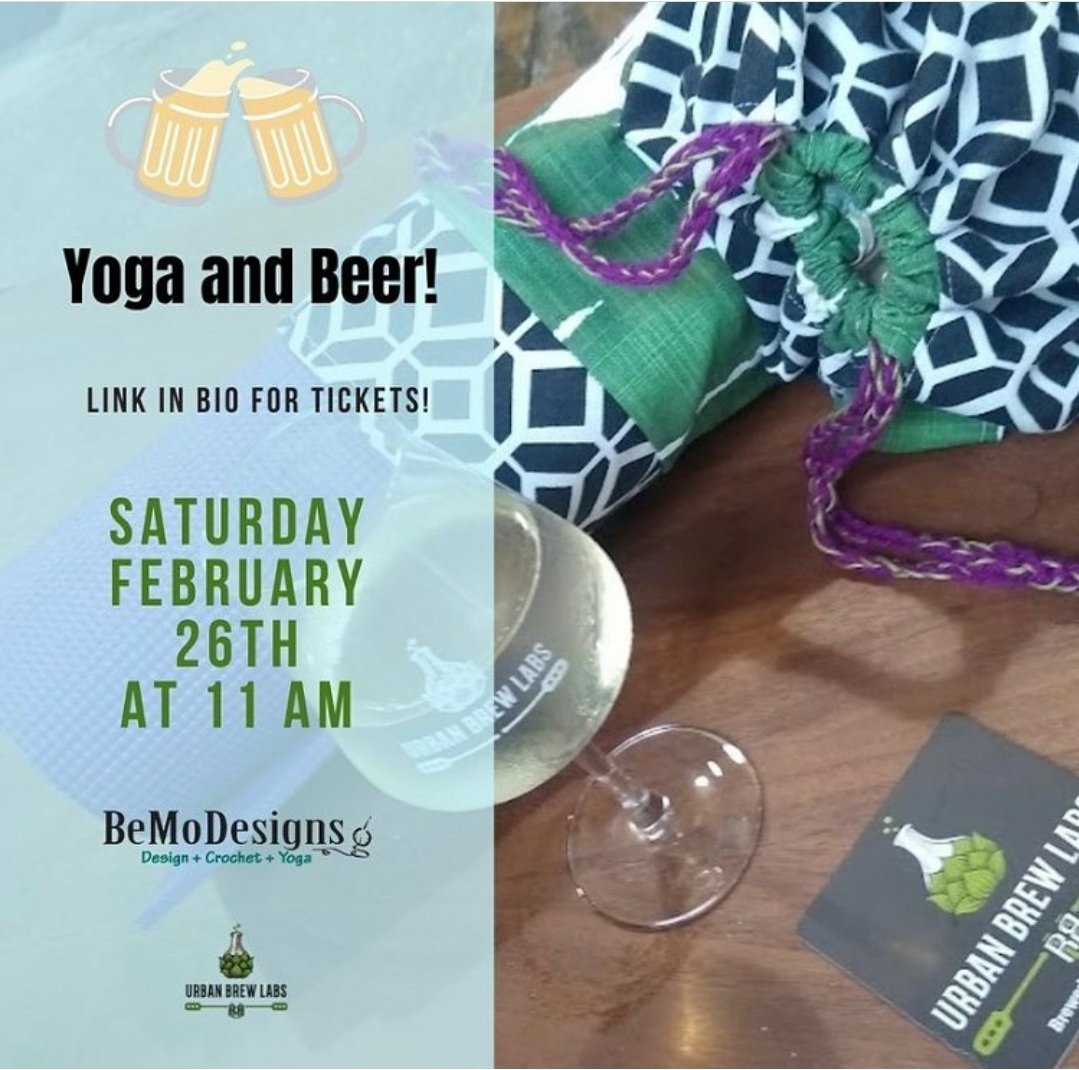 Brewery yoga is back! Starting at 11am tomorrow, tickets include 1 hour of yoga and a beer. Link in bio to grab your ticket. #breweryyoga #chicagobeer #chicagoevents