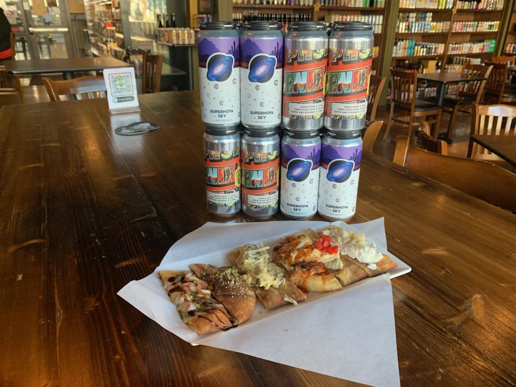More beer and a sneak peak at our bruschetta for tonight's pairing.