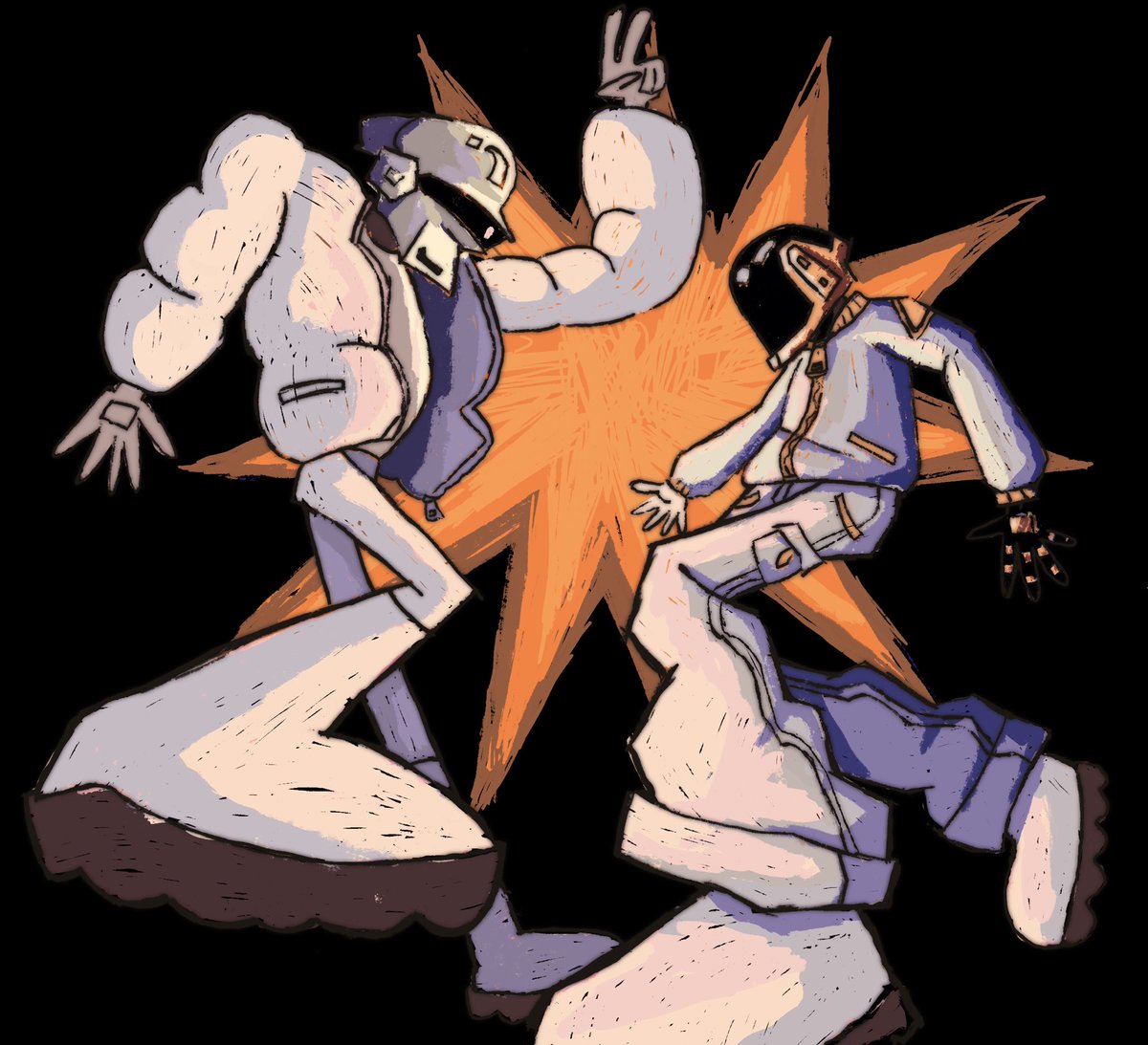 I drew more punks…..

#daftpunk