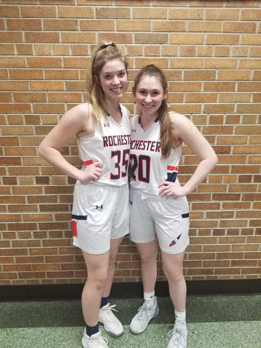 FollowRHSSports's tweet photo. Hannah Tinder and Jenna Dorman competed in the 3 point showdown at sectionals. Hannah made 7 to finish in 4th out of 16 shooters. Jenna made 9, good for 2nd place and a trip to the state finals next Saturday at ISU! https://t.co/UdPVqK7KJ8