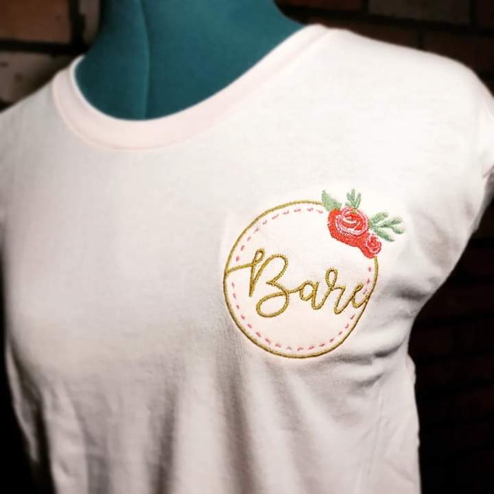 theloopiloosi's tweet photo. I absolutely loved embroidering this beautiful logo for Bare Studio in St. Joe's! Emily, the owner, was also just the absolute sweetest. I love it when small businesses support each other.

#embroidery #personalized #supportsmallbusiness

https://t.co/z8ZjGq0ad6 https://t.co/3DtEqFG8ld