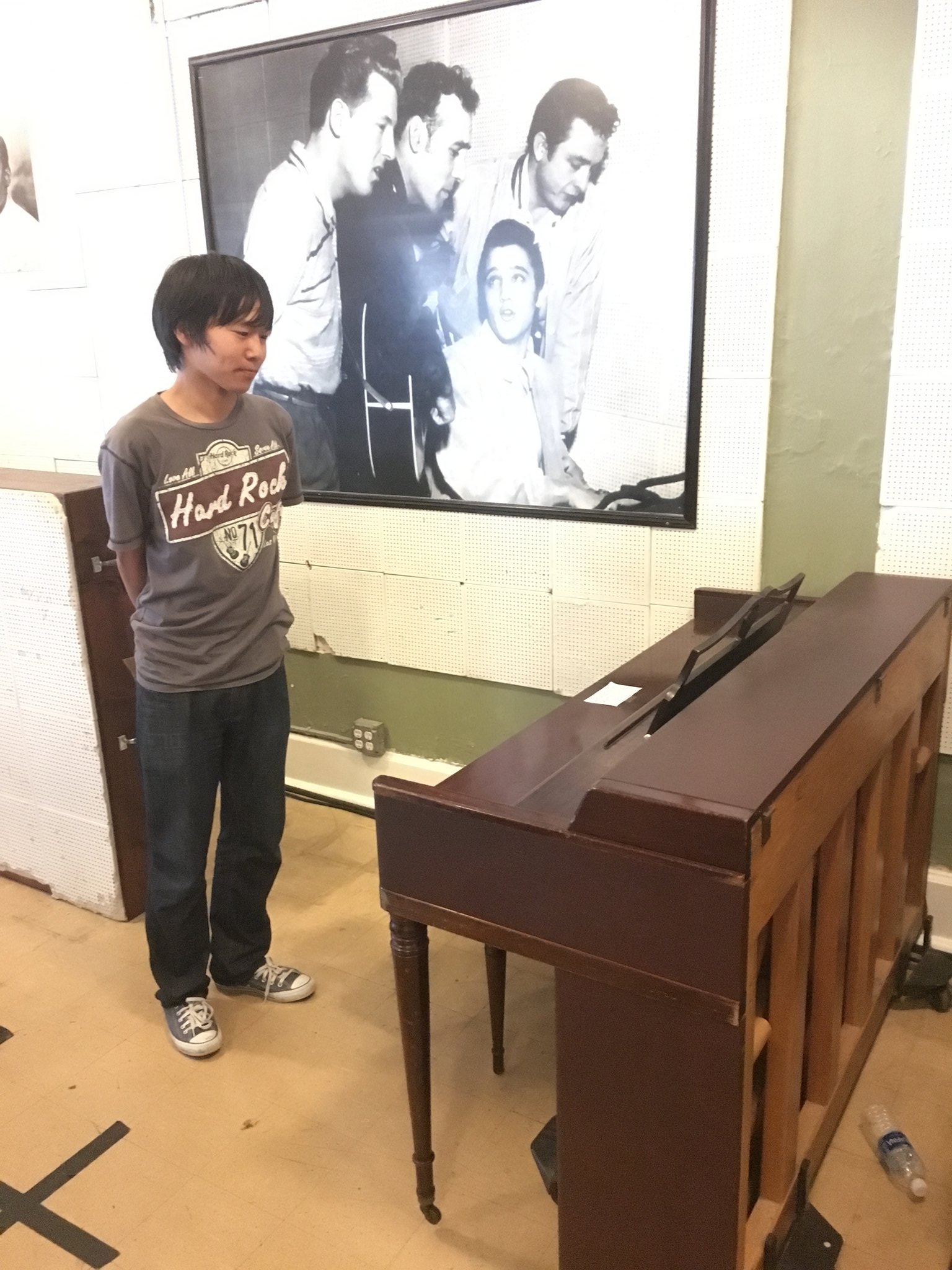 Happy Birthday Legendary Mr.Johnny Cash!
at Sun studio in  