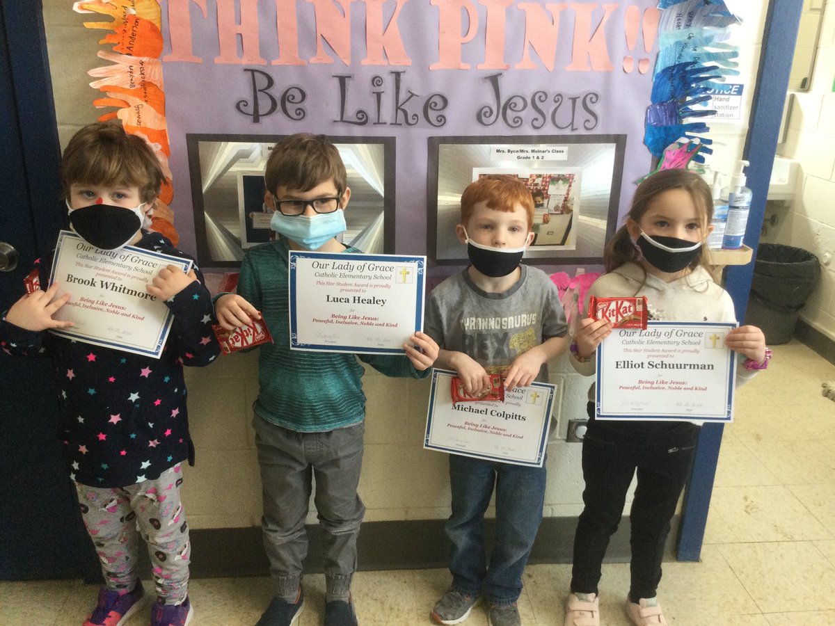 Meet our Star Student recipients!  These fine students make a habit of THINKING PINK!