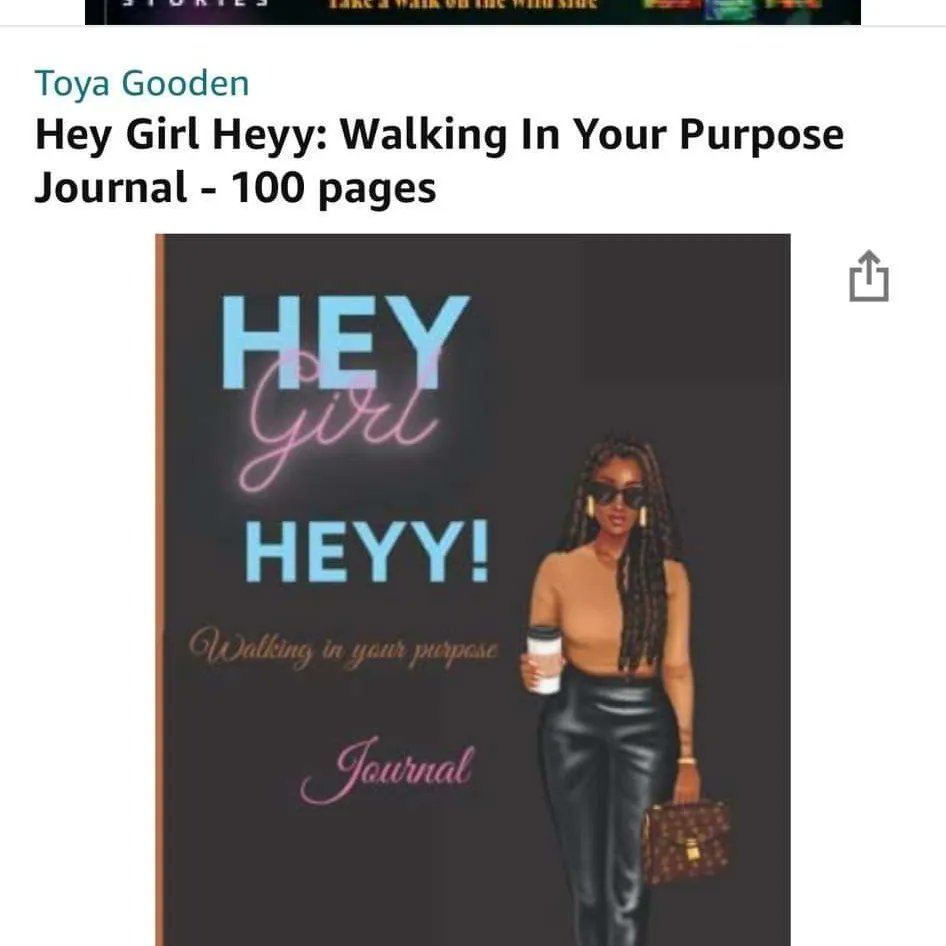 Dat1DMoney's tweet photo. Show some support for my bud Toya Gooden and grab this journal. #walkinyourpurpose #grabthis #journalinspiration
Hey Girl Heyy: Walking In Your Purpose Journal - 100 pages https://t.co/sxgxPcU1IN https://t.co/AgbxvnC6op