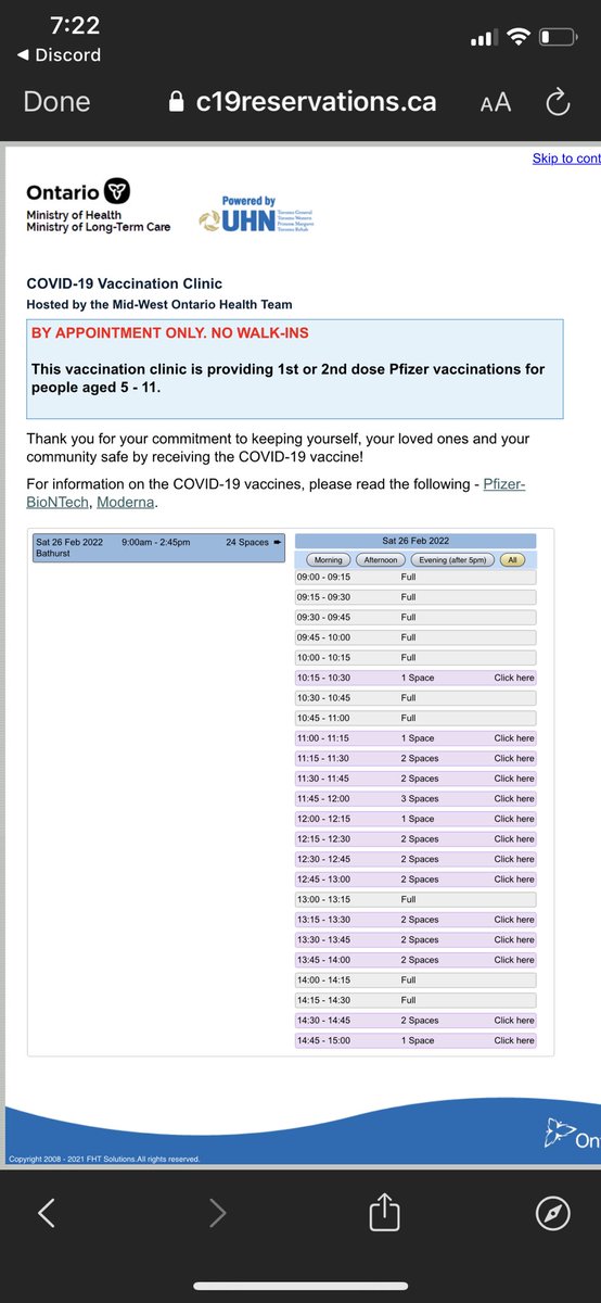 📣💉Last Clinic at UHN Bathurst this Saturday (Feb 26)

Lots of spots still available!

I’d like to extend a huge THANK YOU 🙌 2 everyone at UHN involved in these clinics working so diligently to get us all vaxxed and an extra THANKS to <a href="/DrJeffKwong/">Jeff Kwong</a> 4 always helping get us booked
