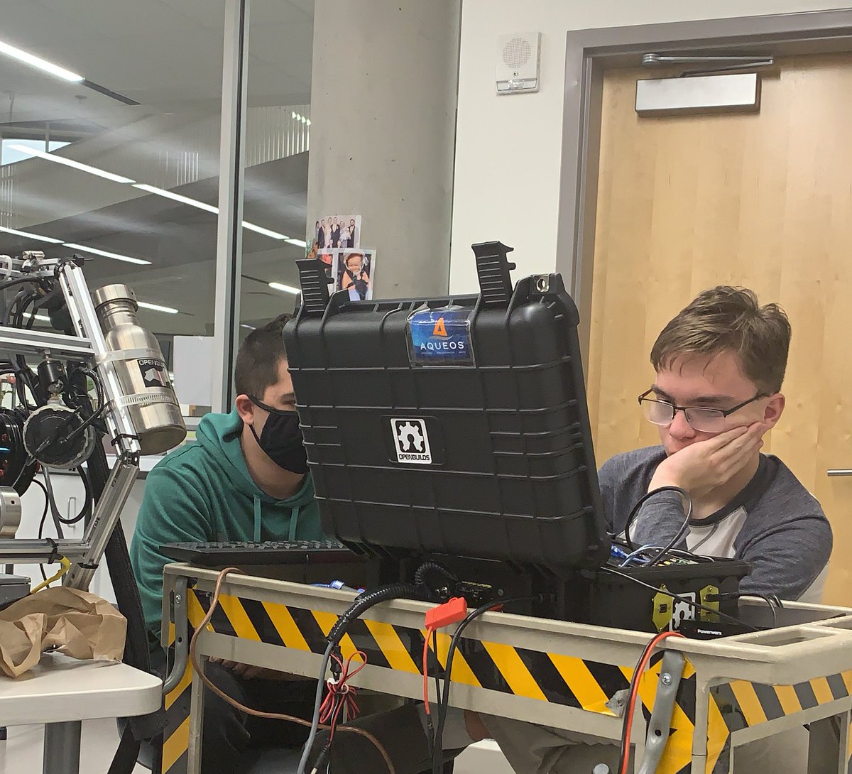tribebiology's tweet photo. Friday Night, where the language being spoken is not one I know.Always impressed by the technical knowledge of these two. #codeislife #Techjobs #biggestfan https://t.co/1ZaAELsVlG