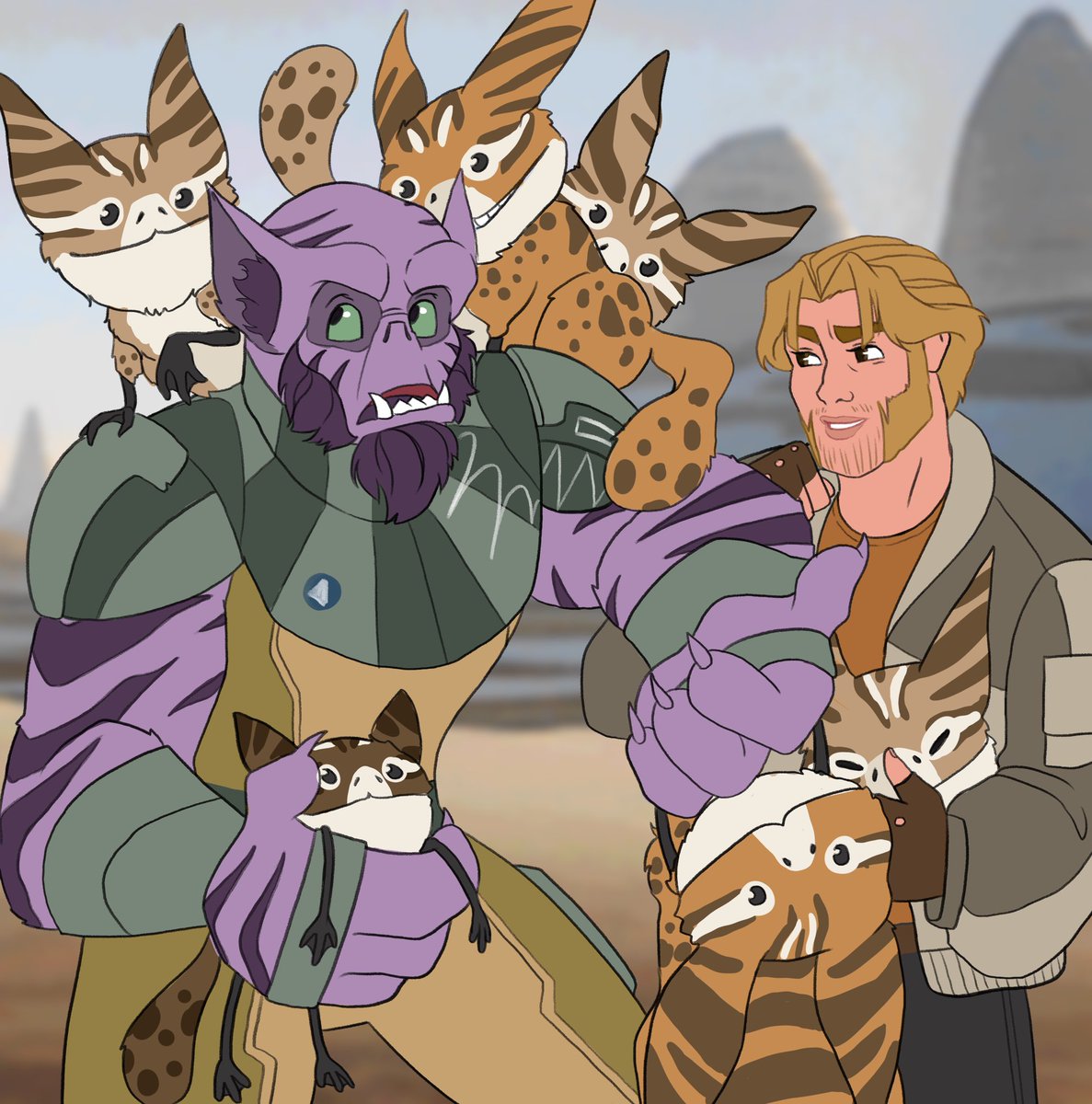 GettiRegretti's tweet photo. Kalluzeb and life on Lothal 
for the didney does rebels thing I’m going through https://t.co/6Ak5hHzm5d