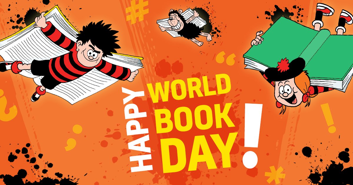 BeanoOfficial's tweet photo. Happy #WorldBookDay! 🤩

Calling all parents... We have a special prize in Beano HQ to give away to our fave dressed kid for @WorldBookDayUK. 

Send or tag us in a photo of your kid(s) dressed as their favourite book character before 4PM today to be in a with a chance to win. https://t.co/OexzcENjjH