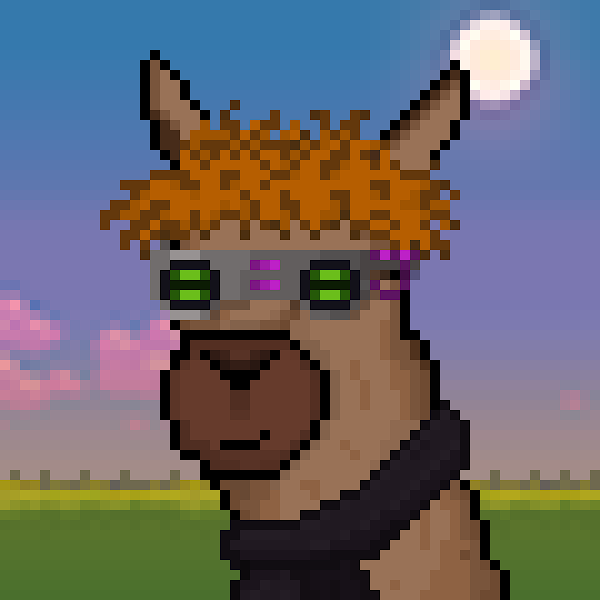 Samsei09's tweet photo. Look at my new Llama! this is dope af! @Llamaverse_ https://t.co/eyLr9Ki42x