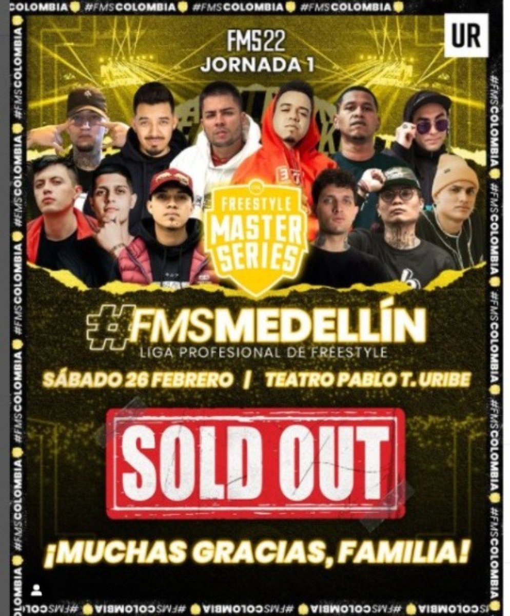 Mañana arranca la #FMSColombia. El Teatro Pablo Tobón Uribe, en Medellín, acogerá la primera jornada desde las 3:00 p.m. 

A continuación un hilo que te explicará de qué se trata <a href="/fmscolombia_/">FMS Colombia 🇨🇴</a>  🧵.