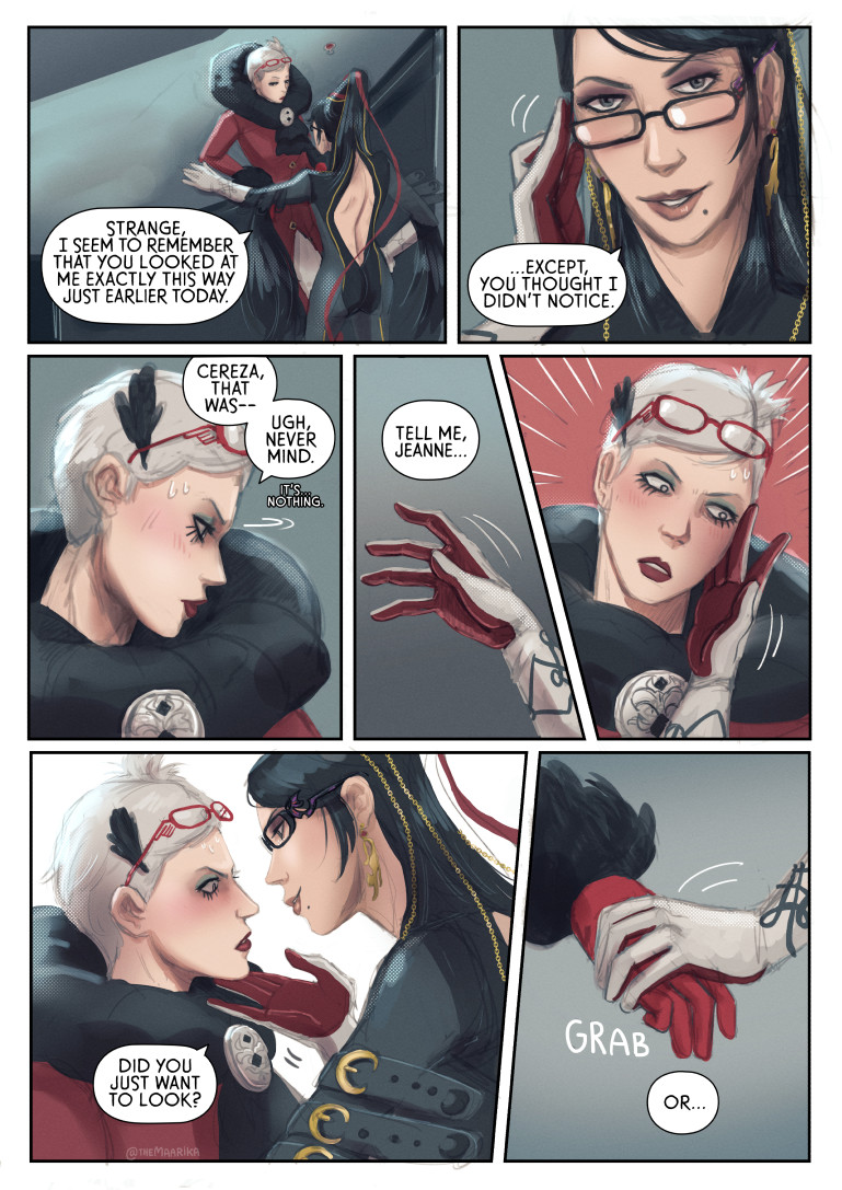 right in front of his salad #bayonetta 