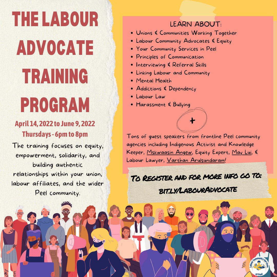 LabourCSP's tweet photo. Sign up for this fantastic training! Limited spots! Register soon! https://t.co/nFKWs135PB