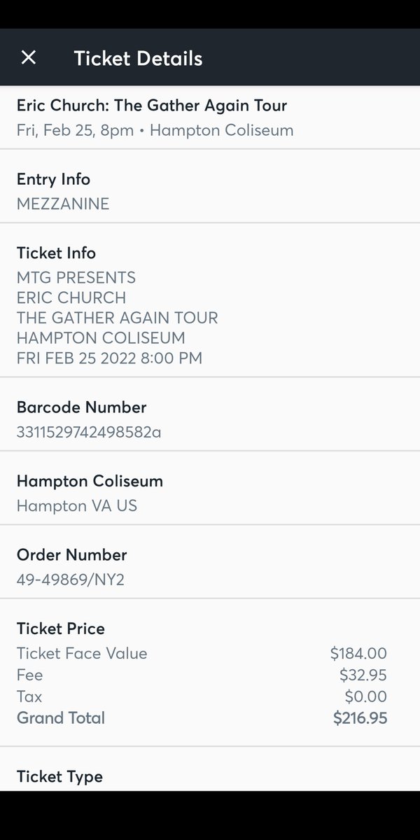 LillyBuck's tweet photo. @ericchurch WTF?! $100 BUCKS LESS? Dedicated fan, 7th time seeing you and I get gouged!? I bought them in May 2021 and waited all this time #bullshit #disappointed #donebuyingticketstoericchurch https://t.co/Vcn1MFyJ5U