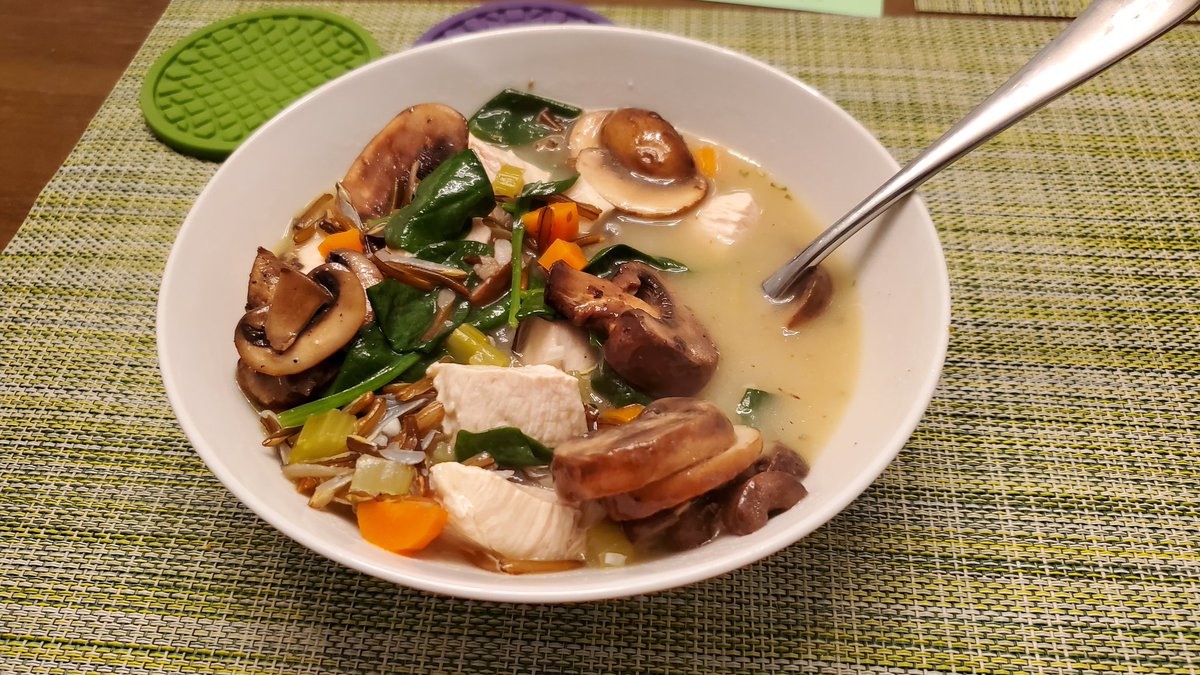 asherdashery's tweet photo. Wild rice and chicken soup for Shabbat https://t.co/guC9reWx7c