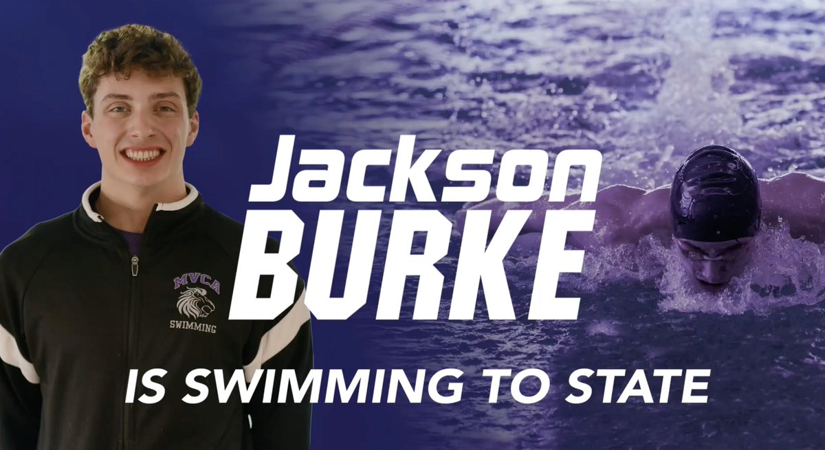 mvcaathletics's tweet photo. 🚨💥💦FINAL:
Senior Jackson Burke ends his High School Swimming Career as:
👊🏻10th place 100 Fly
👊🏻18th place 200 Free
Fantastic job, Jackson! #LionPride #FinalRoar🦁 https://t.co/14iRxCbX7G