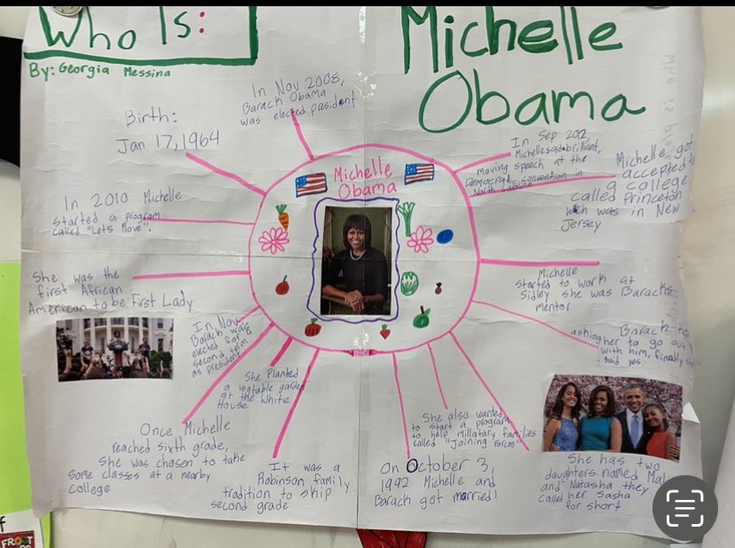 We created some amazing one pagers using information collected while reading “Who Was/Is” books! My kids very fail to blow me away with their hard work and creativity ⭐️.  #jefferson205 #forwardtogetherd205