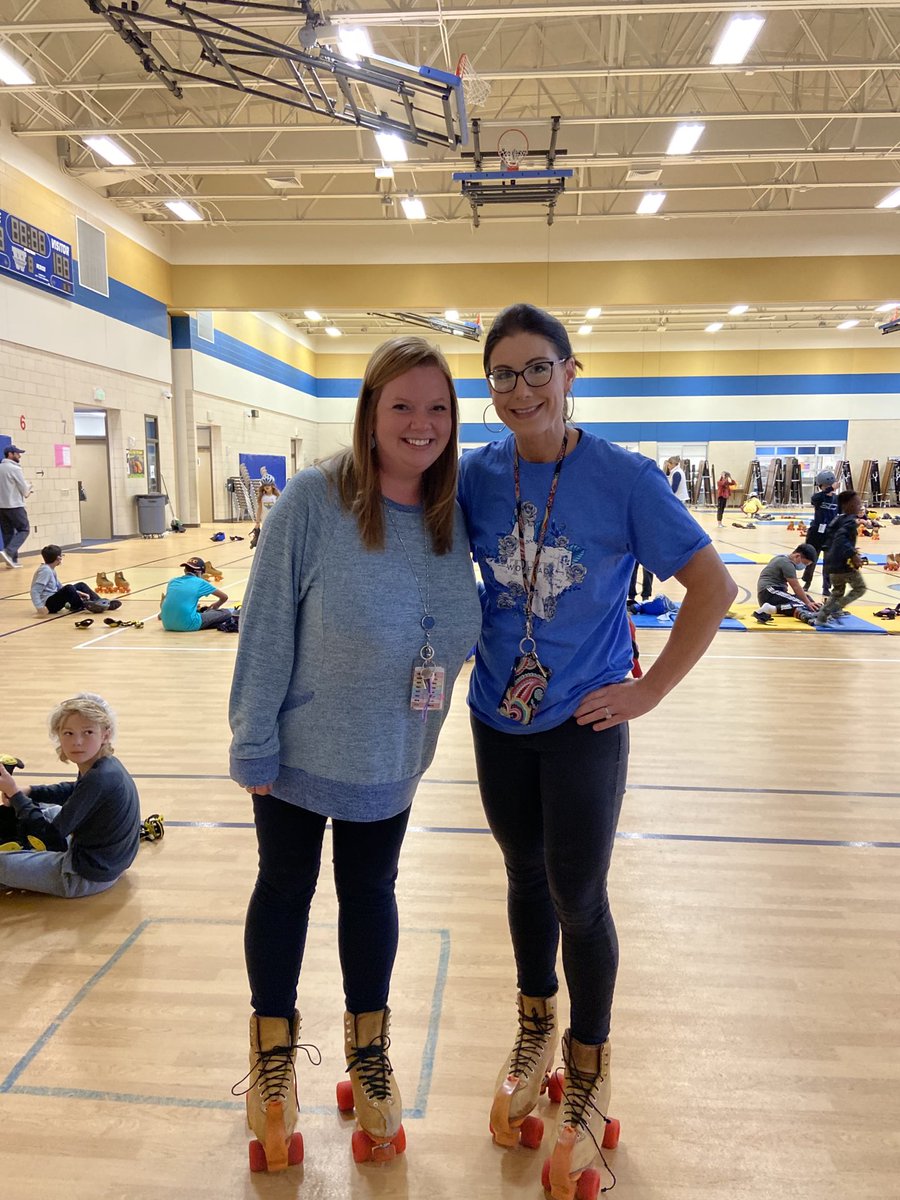 I have truly hit the jackpot with some of the sweetest kids ever. They loved SkateTime and did not let their teachers fall 🥰 ⁦<a href="/TWEHowl/">Tom Wilson Elementary</a>⁩