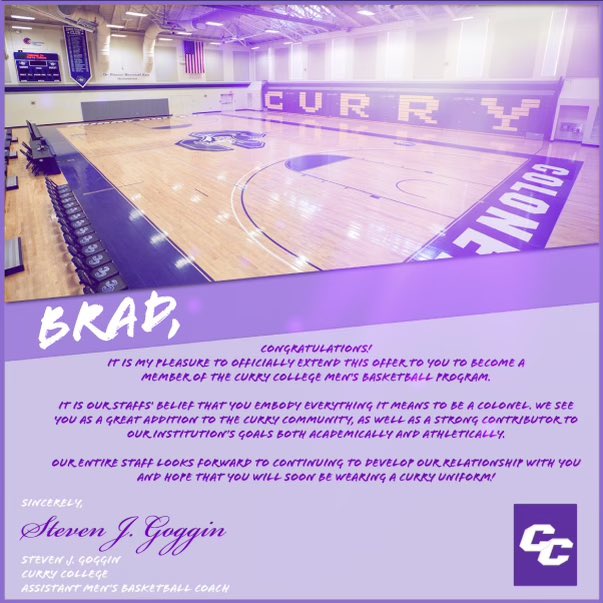 brad_chapman3's tweet photo. Blessed and great-full to receive a offer from Curry college @CurryEdu @SteveGoggin22 @RecruitGAHoops @RHSCanesHoops @MARCO58577760 @WendyPooler https://t.co/1nHenXGKvc