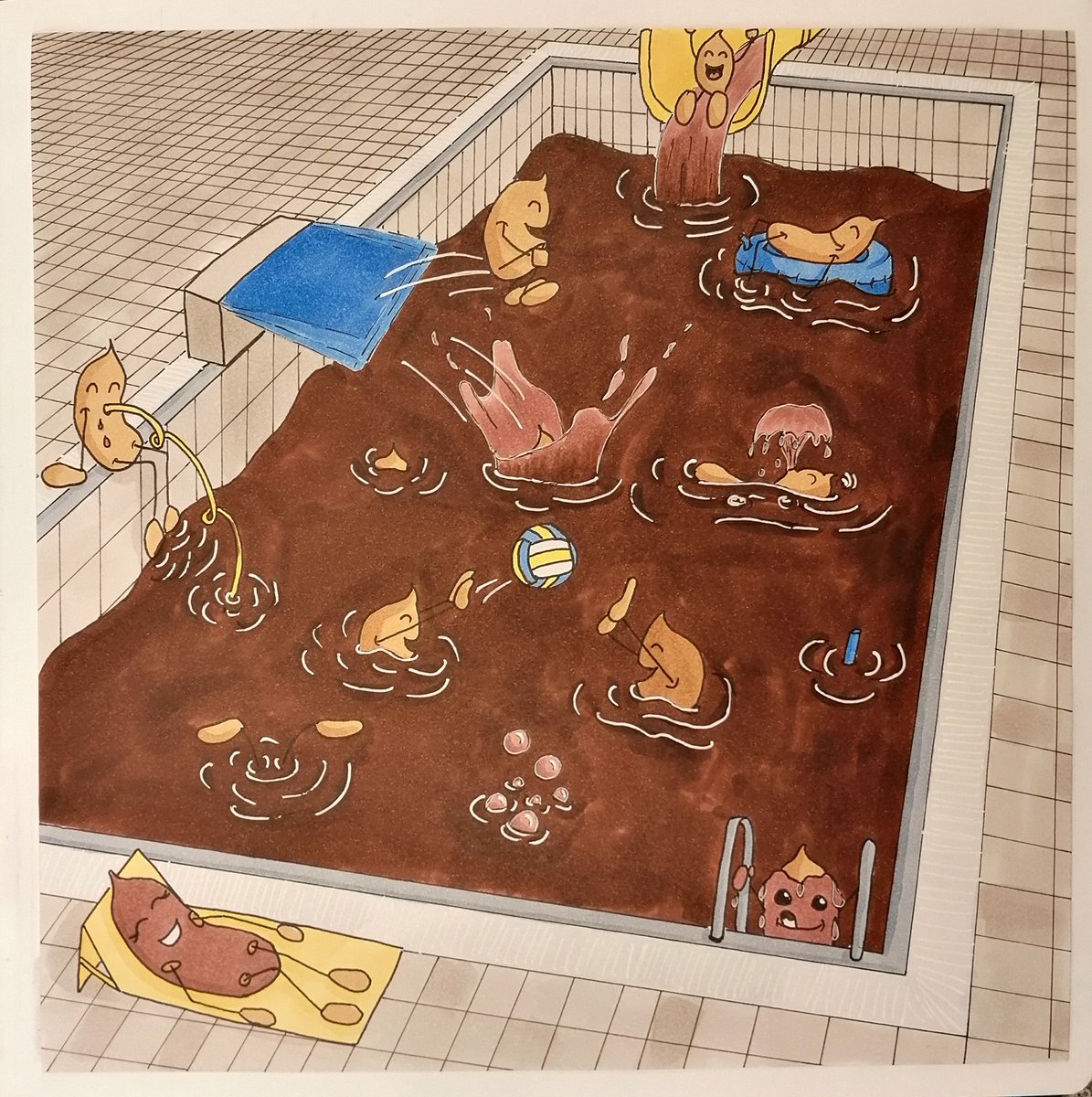 inktammy's tweet photo. It's National Chocolate Covered Peanuts Day. So this is a sneak peek of how they are made 😁

#chocolate #Peanuts #sketchbook #copic #doodle #comic #ArtistOnTwitter https://t.co/xP3VJSU1T0