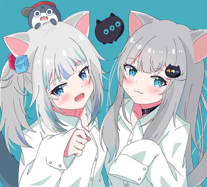 #gawrt
#Nyaacho
#猫の日
猫の日のイラスト!(今更 