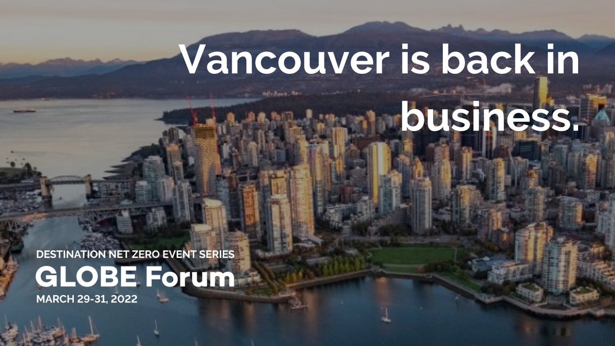GLOBE_Series's tweet image. Experience a world-class venue in a world-class city as we tackle global #climate challenges, together. #VancouverBC is a premier destination for international #business conferences like #GLOBEforum. New for 2022: In-person &amp;amp; virtual options. Register now! bit.ly/Register_GF22